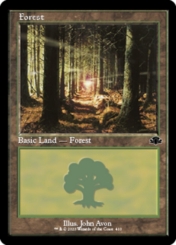 Forest (410) (Retro) [Dominaria Remastered] | Impulse Games and Hobbies