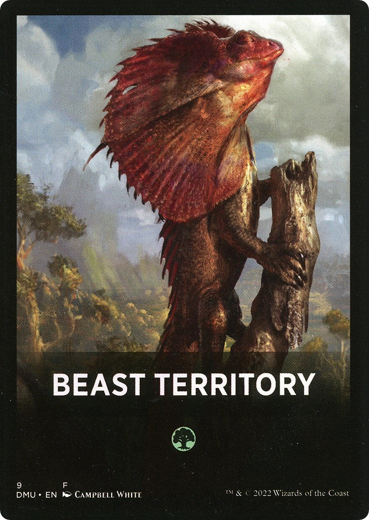 Beast Territory Theme Card [Dominaria United Tokens] | Impulse Games and Hobbies