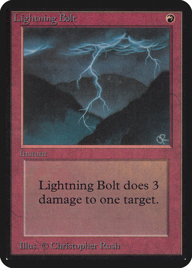 Lightning Bolt [Alpha Edition] | Impulse Games and Hobbies