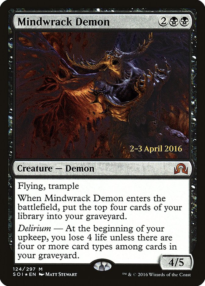 Mindwrack Demon [Shadows over Innistrad Prerelease Promos] | Impulse Games and Hobbies