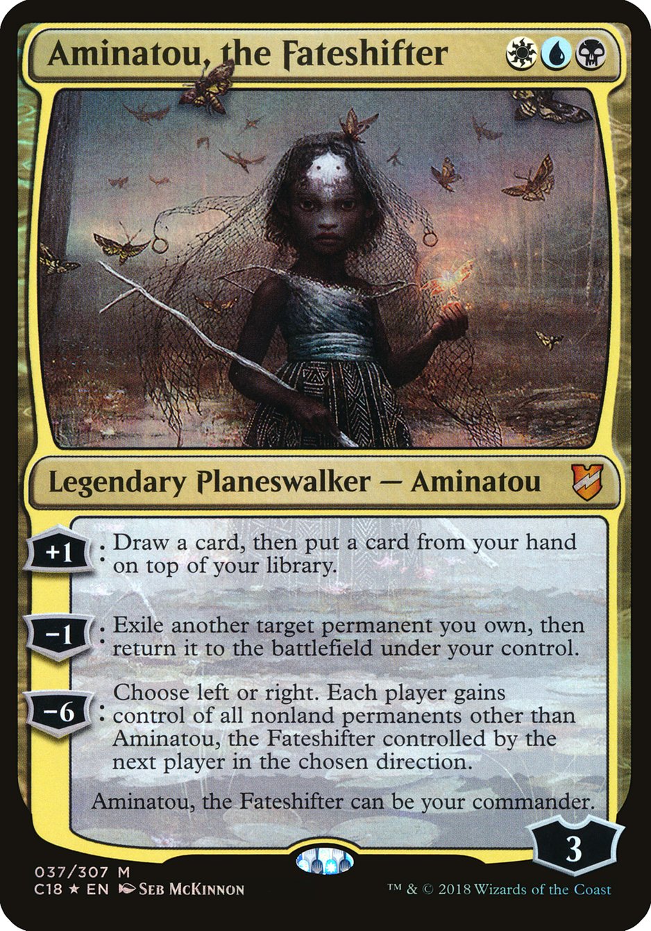 Aminatou, the Fateshifter (Oversized) [Commander 2018 Oversized] | Impulse Games and Hobbies