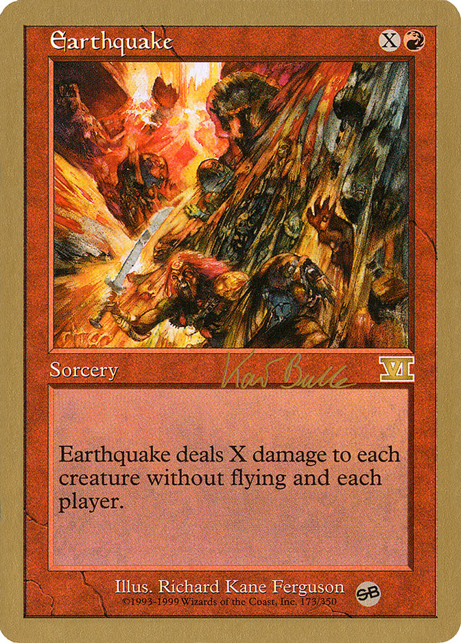 Earthquake (Kai Budde) (SB) [World Championship Decks 1999] | Impulse Games and Hobbies