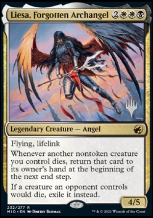 Liesa, Forgotten Archangel (Promo Pack) [Innistrad: Midnight Hunt Promos] | Impulse Games and Hobbies