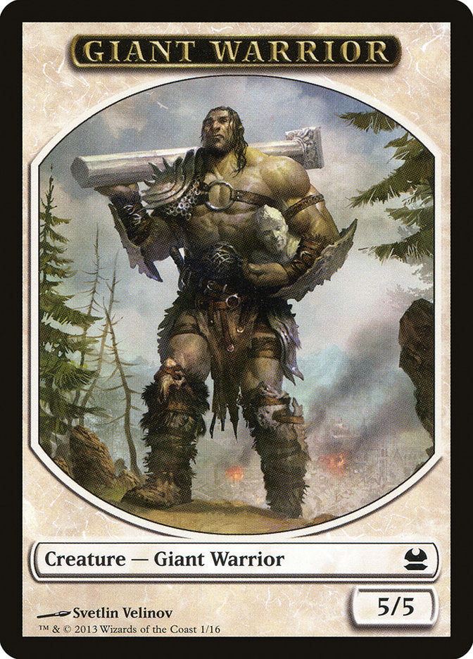 Giant Warrior Token [Modern Masters Tokens] | Impulse Games and Hobbies