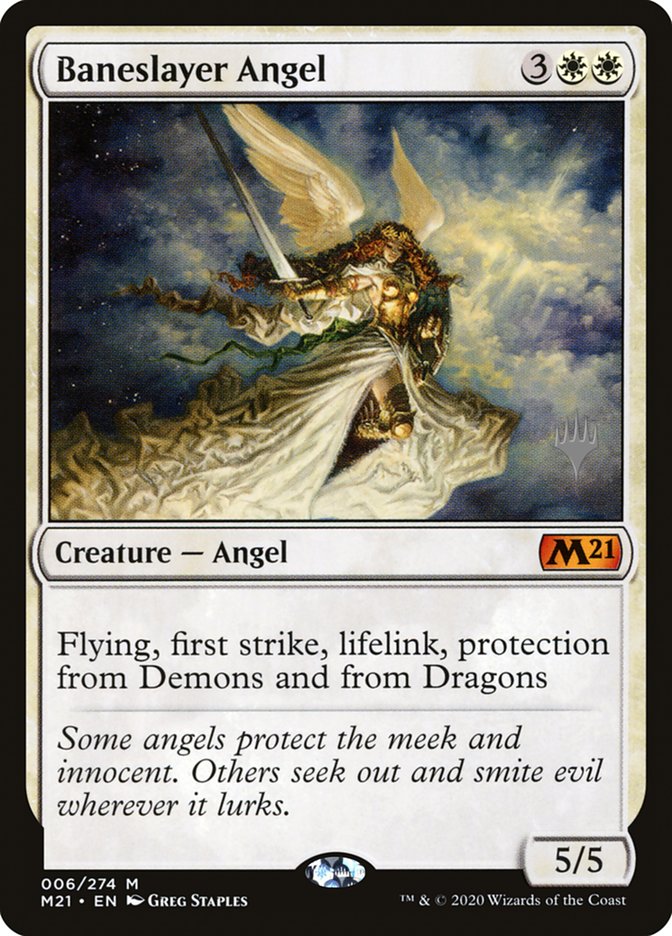 Baneslayer Angel (Promo Pack) [Core Set 2021 Promos] | Impulse Games and Hobbies