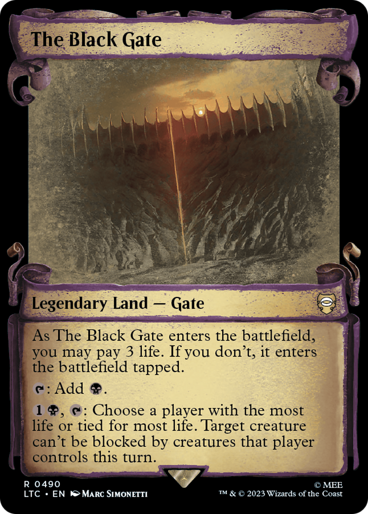 The Black Gate [The Lord of the Rings: Tales of Middle-Earth Commander Showcase Scrolls] | Impulse Games and Hobbies
