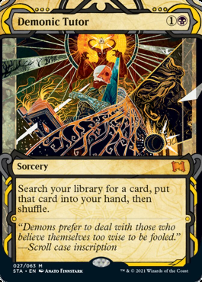 Demonic Tutor (Etched Foil) [Strixhaven Mystical Archive] | Impulse Games and Hobbies