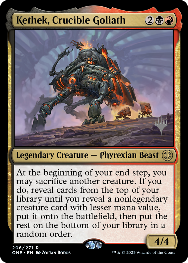 Kethek, Crucible Goliath (Promo Pack) [Phyrexia: All Will Be One Promos] | Impulse Games and Hobbies