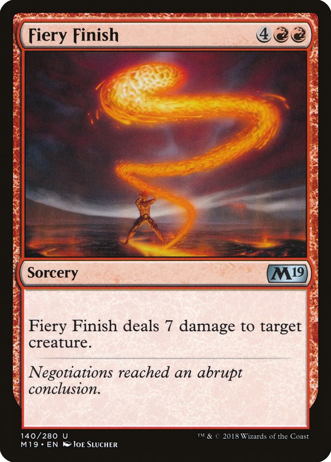 Fiery Finish [Core Set 2019] | Impulse Games and Hobbies