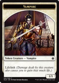 Vampire // Treasure Double-sided Token [Ixalan Tokens] | Impulse Games and Hobbies