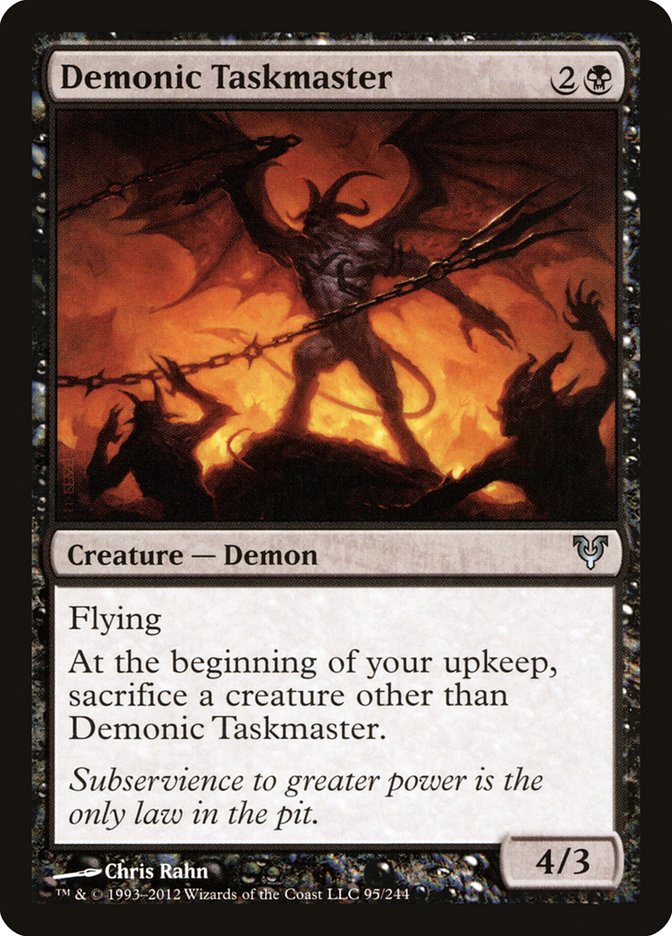 Demonic Taskmaster [Avacyn Restored] | Impulse Games and Hobbies