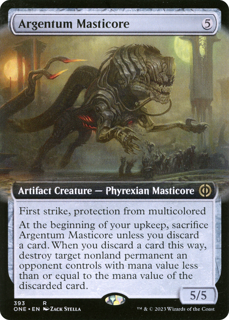 Argentum Masticore (Extended Art) [Phyrexia: All Will Be One] | Impulse Games and Hobbies