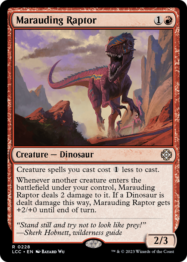 Marauding Raptor [The Lost Caverns of Ixalan Commander] | Impulse Games and Hobbies