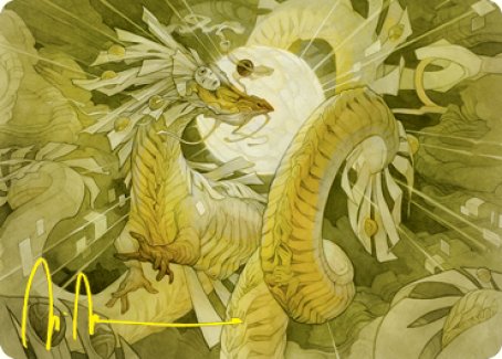 Brilliant Restoration Art Card (Gold-Stamped Signature) [Kamigawa: Neon Dynasty Art Series] | Impulse Games and Hobbies