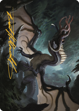 Brainstealer Dragon Art Card (Gold-Stamped Signature) [Commander Legends: Battle for Baldur's Gate Art Series] | Impulse Games and Hobbies