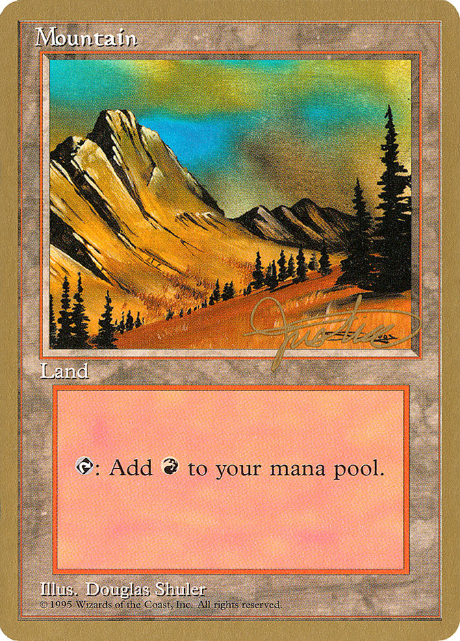 Mountain (mj375) (Mark Justice) [Pro Tour Collector Set] | Impulse Games and Hobbies