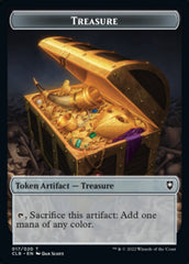 Kor Warrior // Treasure Double-sided Token [Commander Legends: Battle for Baldur's Gate Tokens] | Impulse Games and Hobbies