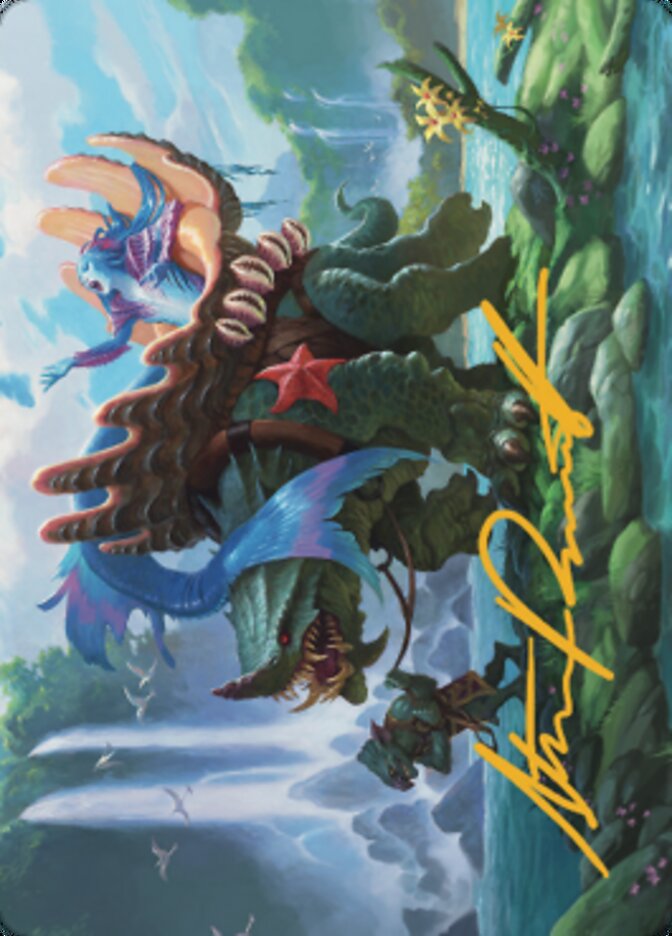 Vodalian Mindsinger Art Card (Gold-Stamped Signature) [Dominaria United Art Series] | Impulse Games and Hobbies