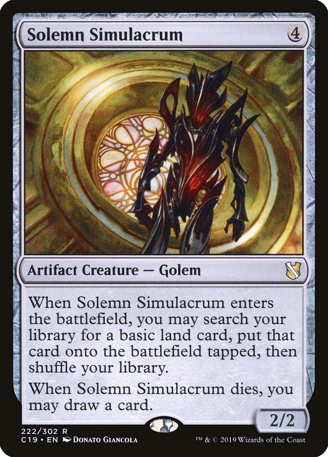 Solemn Simulacrum [Commander 2019] | Impulse Games and Hobbies