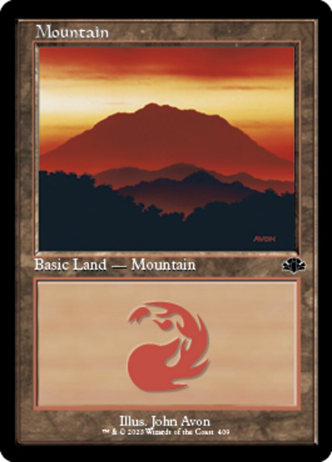 Mountain (409) (Retro) [Dominaria Remastered] | Impulse Games and Hobbies