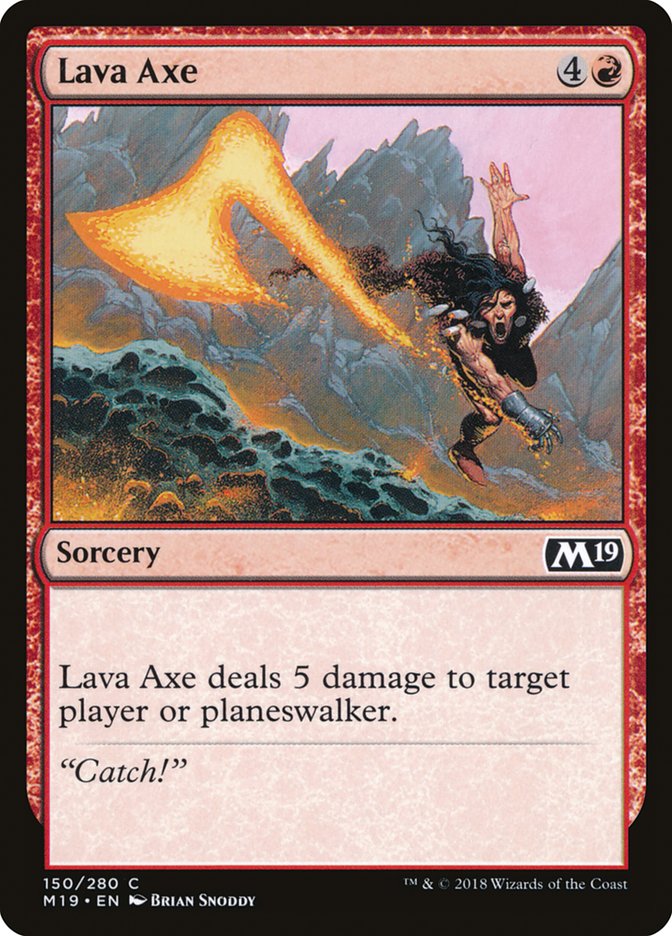 Lava Axe [Core Set 2019] | Impulse Games and Hobbies