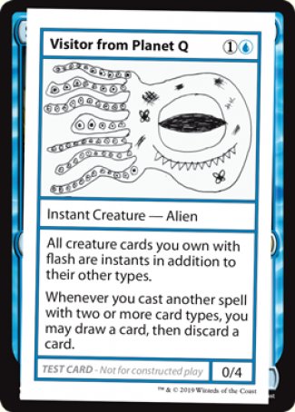 Visitor from Planet Q (2021 Edition) [Mystery Booster Playtest Cards] | Impulse Games and Hobbies