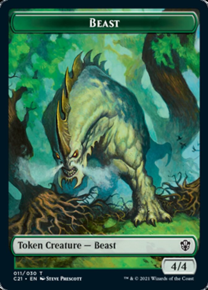 Beast (011) // Insect Token [Commander 2021 Tokens] | Impulse Games and Hobbies