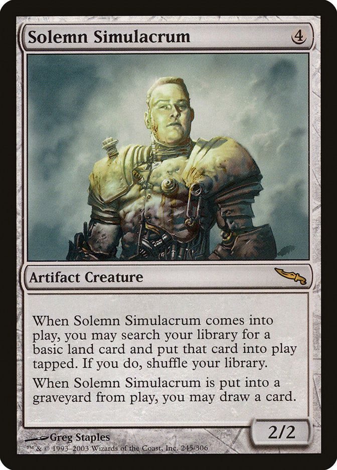 Solemn Simulacrum [Mirrodin] | Impulse Games and Hobbies