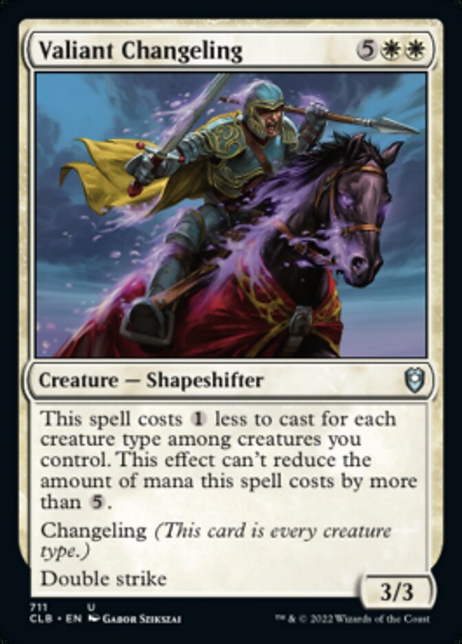 Valiant Changeling [Commander Legends: Battle for Baldur's Gate] | Impulse Games and Hobbies