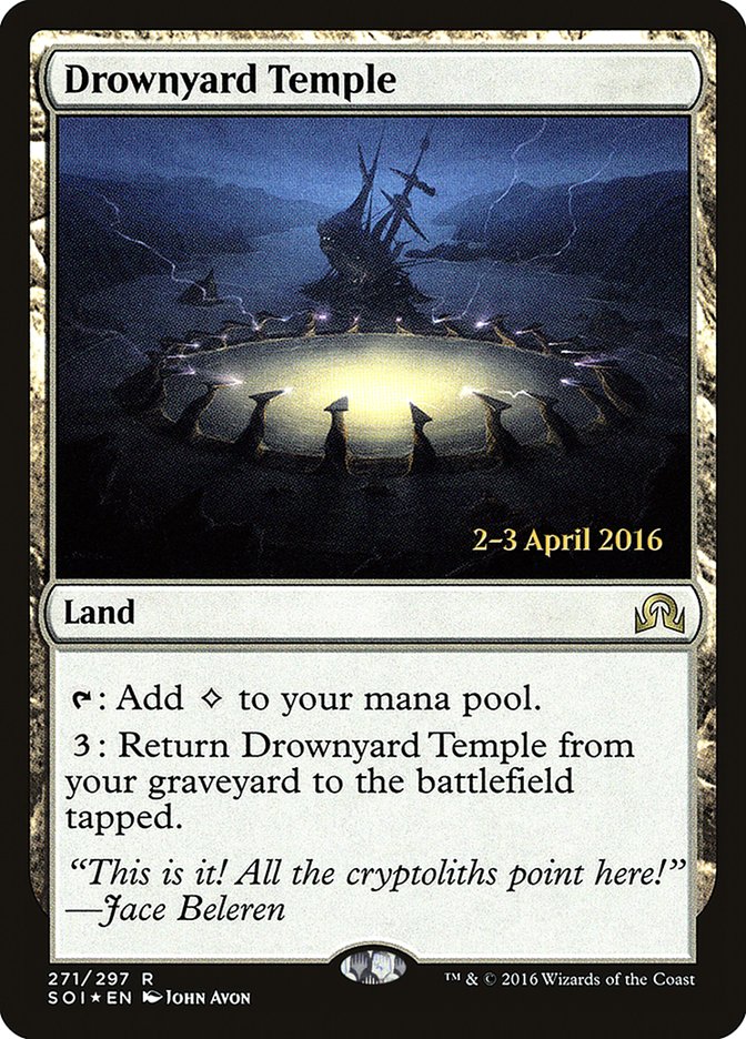 Drownyard Temple [Shadows over Innistrad Prerelease Promos] | Impulse Games and Hobbies