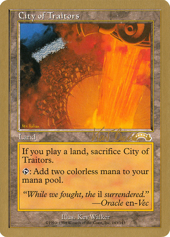 City of Traitors (Kai Budde) [World Championship Decks 1999] | Impulse Games and Hobbies