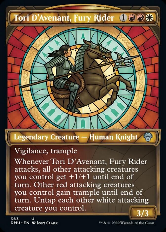 Tori D'Avenant, Fury Rider (Showcase Textured) [Dominaria United] | Impulse Games and Hobbies