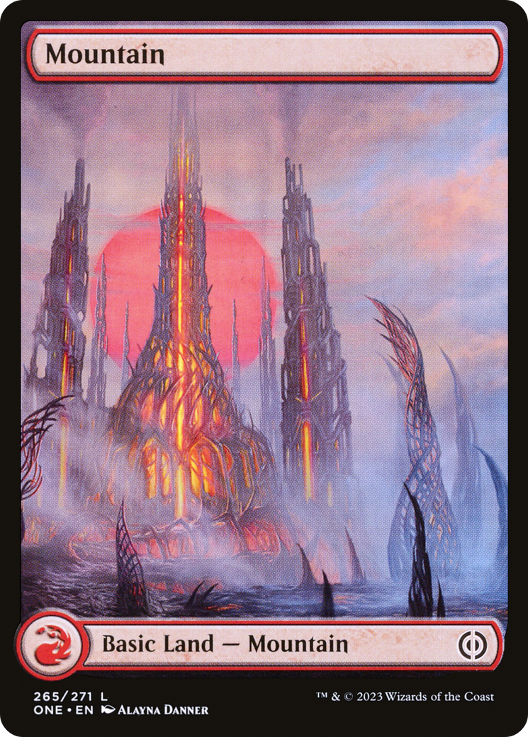 Mountain (265) (Full-Art) [Phyrexia: All Will Be One] | Impulse Games and Hobbies