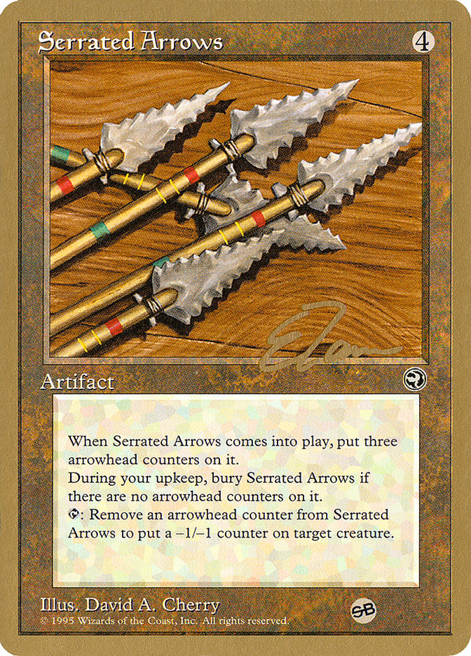 Serrated Arrows (Eric Tam) (SB) [Pro Tour Collector Set] | Impulse Games and Hobbies