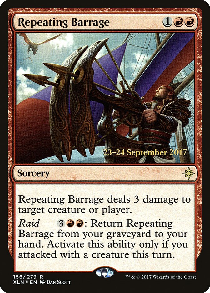 Repeating Barrage [Ixalan Prerelease Promos] | Impulse Games and Hobbies