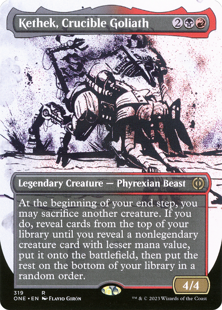 Kethek, Crucible Goliath (Borderless Ichor) [Phyrexia: All Will Be One] | Impulse Games and Hobbies