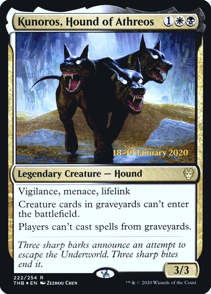 Kunoros, Hound of Athreos [Theros Beyond Death Prerelease Promos] | Impulse Games and Hobbies