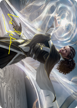 Clever Lumimancer Art Card (Gold-Stamped Signature) [Strixhaven: School of Mages Art Series] | Impulse Games and Hobbies
