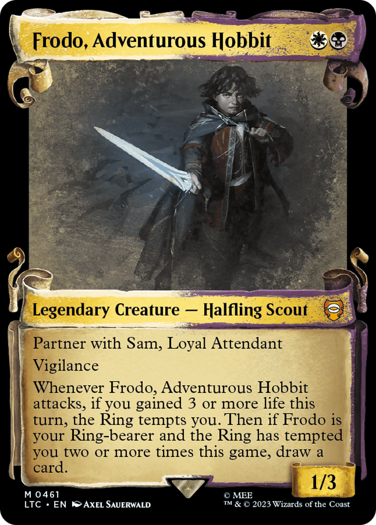 Frodo, Adventurous Hobbit [The Lord of the Rings: Tales of Middle-Earth Commander Showcase Scrolls] | Impulse Games and Hobbies