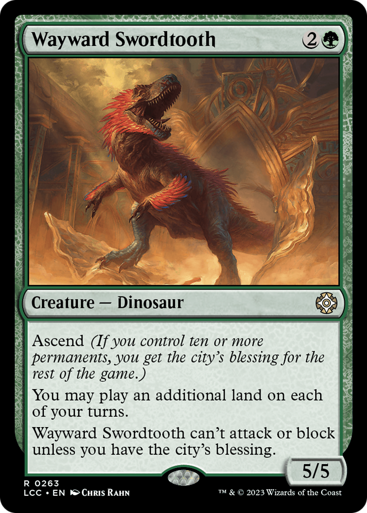 Wayward Swordtooth [The Lost Caverns of Ixalan Commander] | Impulse Games and Hobbies