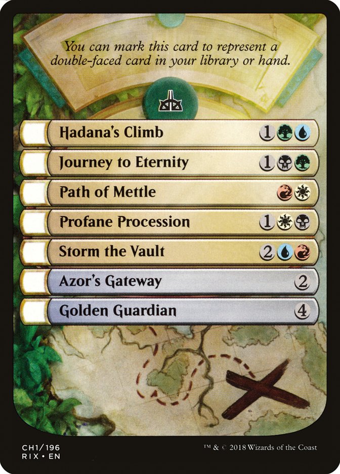 Rivals of Ixalan Checklist [Rivals of Ixalan Tokens] | Impulse Games and Hobbies