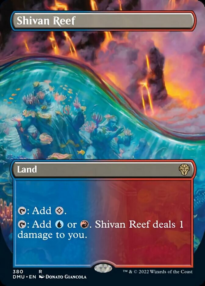 Shivan Reef (Borderless Alternate Art) [Dominaria United] | Impulse Games and Hobbies