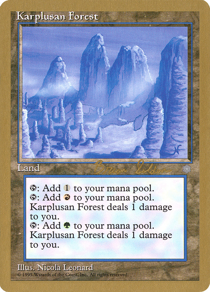 Karplusan Forest (Brian Selden) [World Championship Decks 1998] | Impulse Games and Hobbies