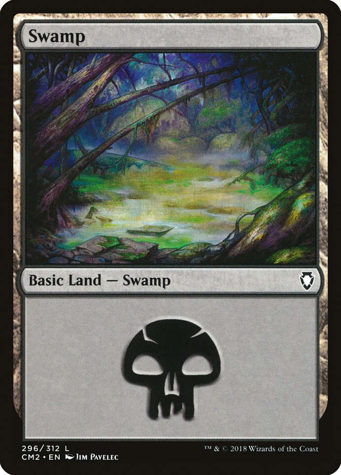 Swamp (296) [Commander Anthology Volume II] | Impulse Games and Hobbies