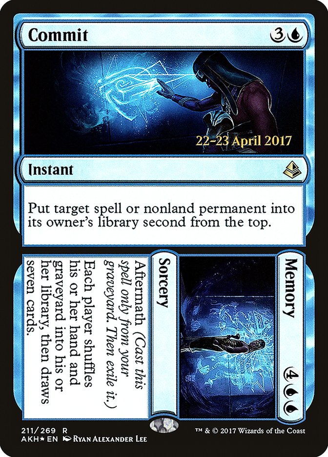 Commit // Memory [Amonkhet Prerelease Promos] | Impulse Games and Hobbies