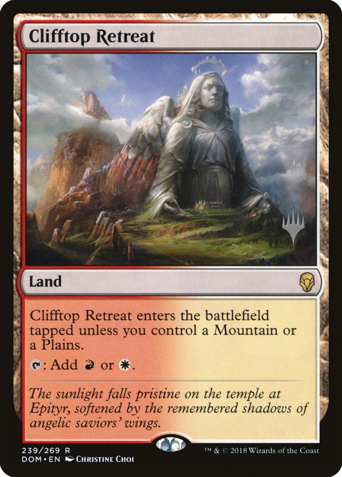 Clifftop Retreat (Promo Pack) [Dominaria Promos] | Impulse Games and Hobbies