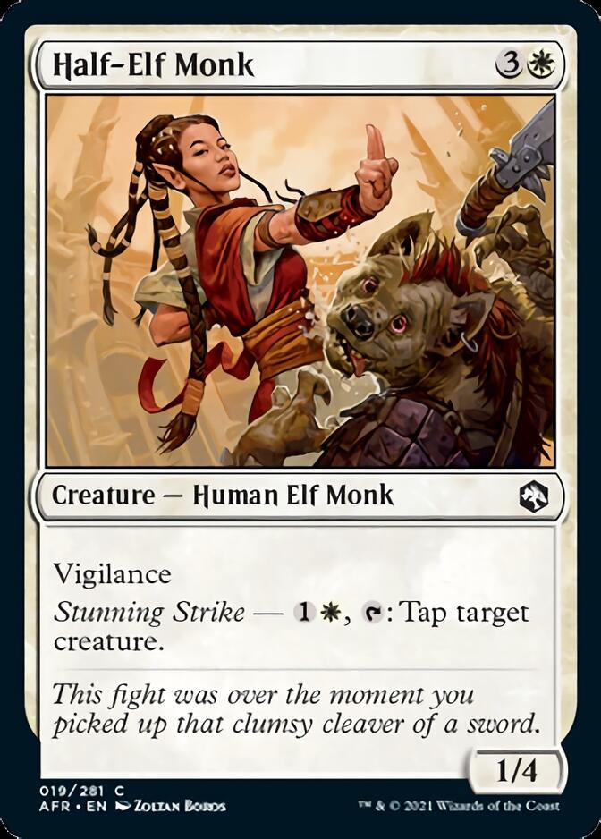 Half-Elf Monk [Dungeons & Dragons: Adventures in the Forgotten Realms] | Impulse Games and Hobbies