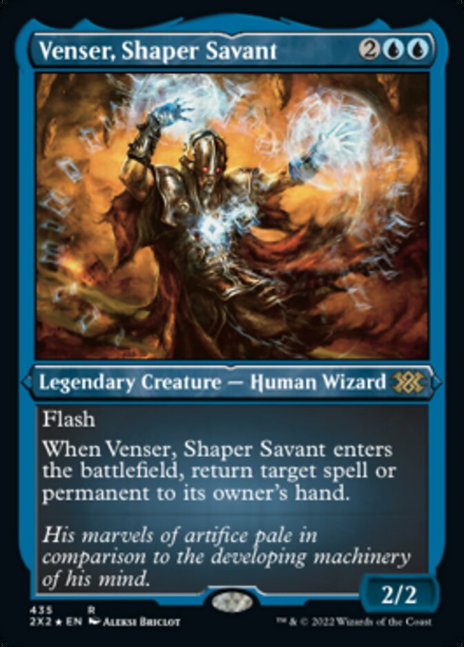 Venser, Shaper Savant (Foil Etched) [Double Masters 2022] | Impulse Games and Hobbies