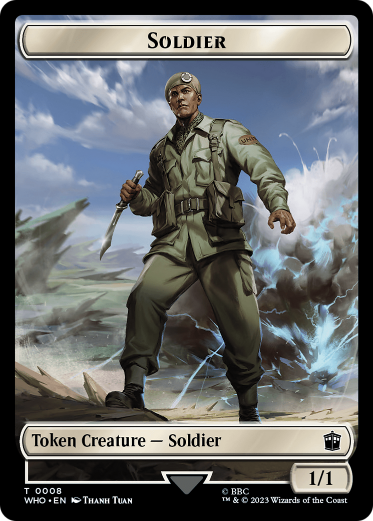 Soldier // Treasure (0028) Double-Sided Token [Doctor Who Tokens] | Impulse Games and Hobbies