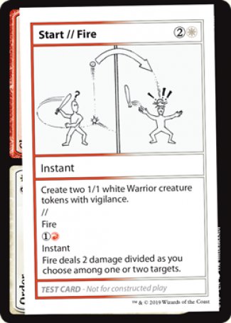 Start // Fire (2021 Edition) [Mystery Booster Playtest Cards] | Impulse Games and Hobbies